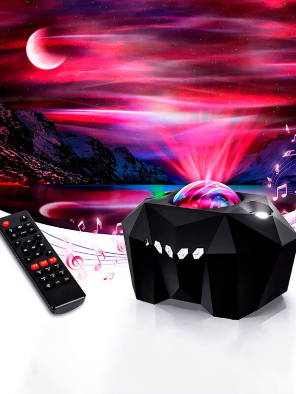 Proyector Aurora Boreal con luna y estrellas